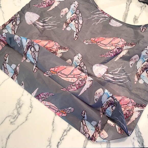 NWOT Large Nylon Reusable Shopper Tote - Picture 6 of 16